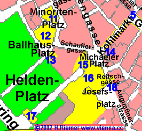 Tour 2 / Stage 4 / Monoritenplatz, Michaelerplatz